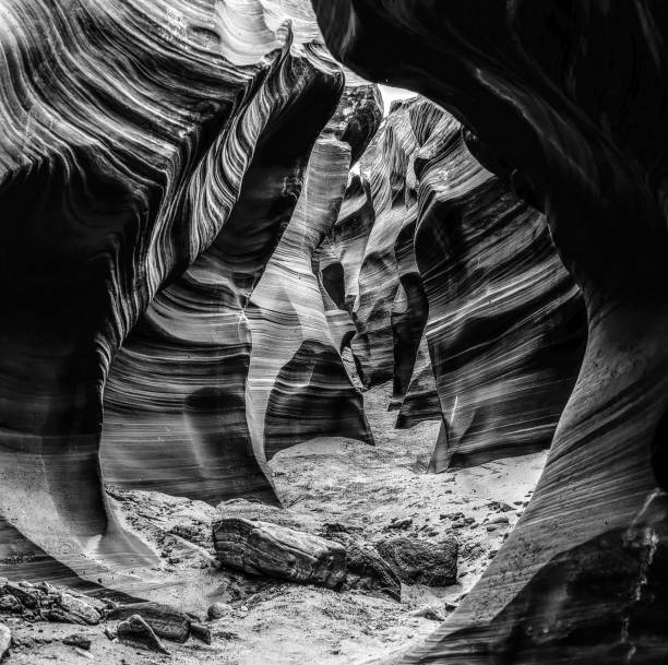 istock Wonders in Antelope Canyon in Black and White tone 1818651322
