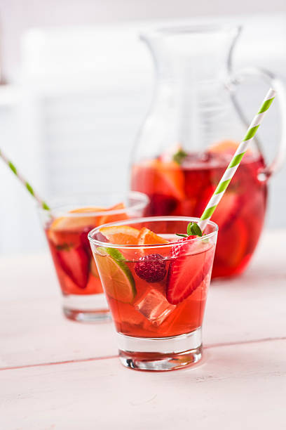 istock Fruit Punch with Strawberries, Raspberries Orange and Lime 181865236