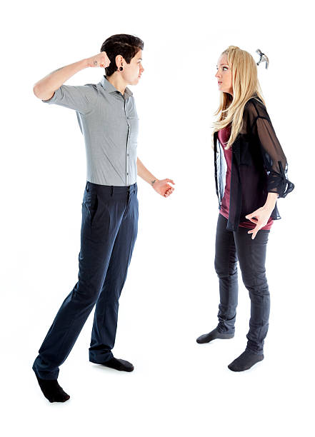 istock Couple shot in studio and isolated on a white background 181865402