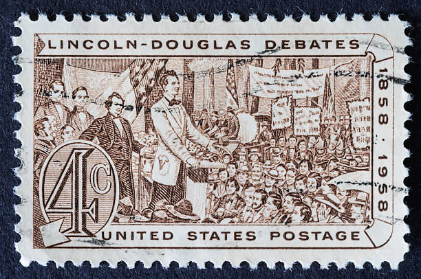Lincoln-Douglas Debate Stamp
