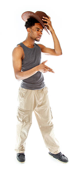 istock Afro-American man shot in studio 181865976