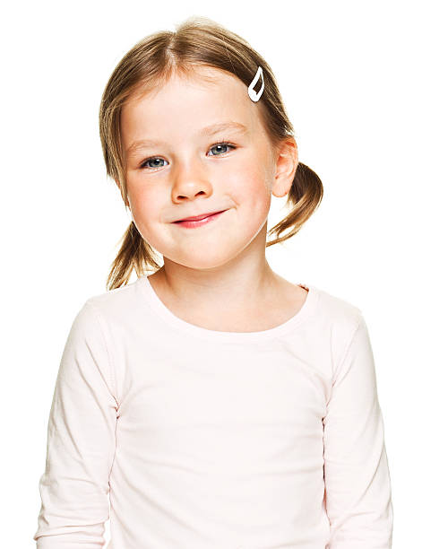 istock Little Girl Smiling, Studio Portrait 181866124