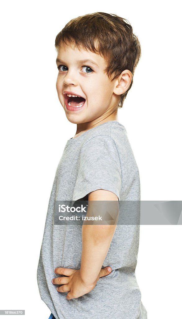 Süßen kleinen Jungen, Studio-Portrait - Lizenzfrei 4-5 Jahre Stock-Foto