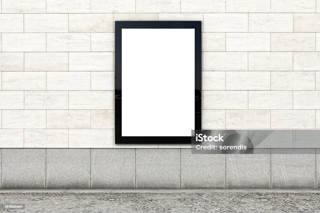 Пустой рекламный щит XXXL - Стоковые фото Баннер - знак роялти-фри
