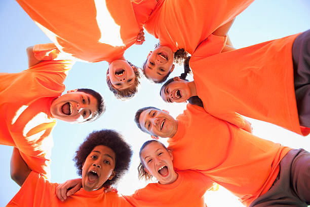 istock Coach with group of children 181866676