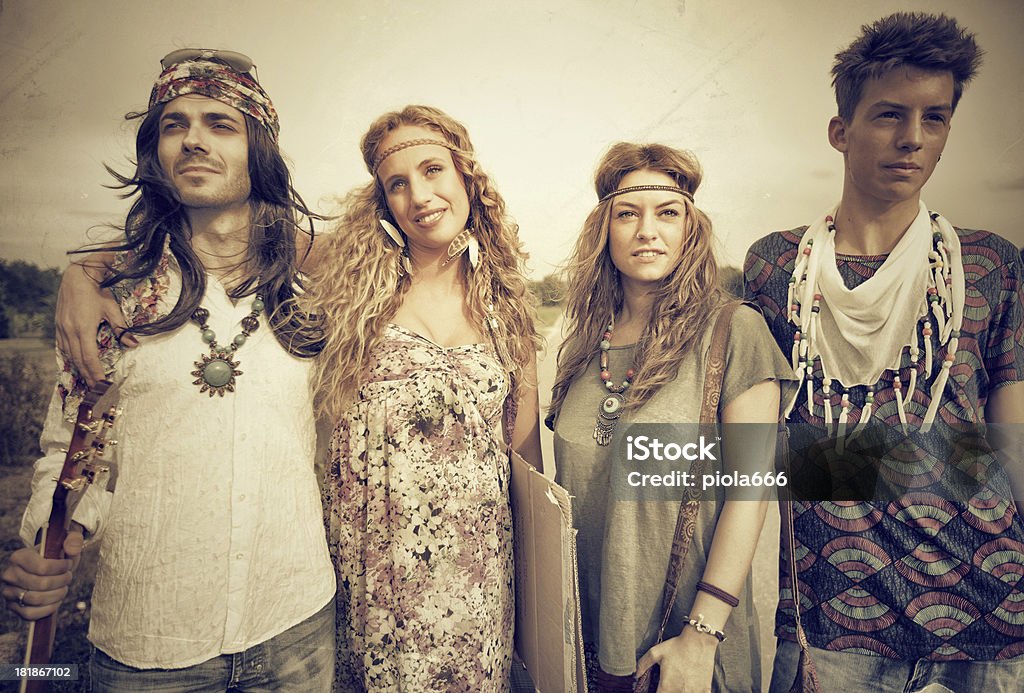 Back In The 70s Hippies Go Wild Stock Photo - Download Image Now