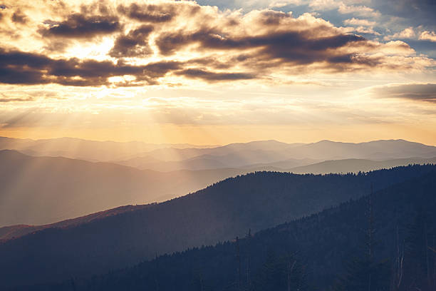 istock Sunset in a Mountain Landscape 181867396