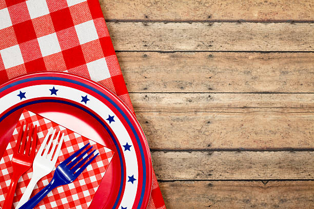 istock Patriotic Plate and Forks 181867544