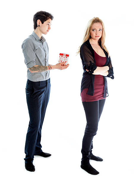 istock Couple shot in studio and isolated on a white background 181868031