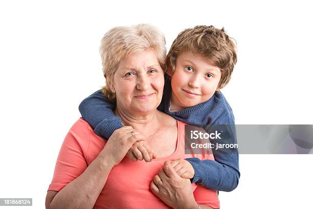 Avó E Neto - Fotografias de stock e mais imagens de Avó - Avó, Fotografia de Estúdio, Neto - Família