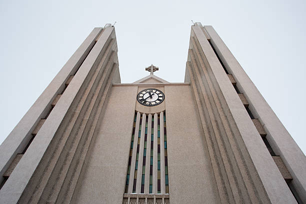 istock Akureyri cathedral Iceland 181868647