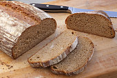 Rustic whole grain bread
