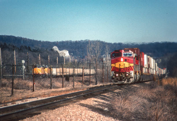 istock Trains - Parallel Trains at Dozier - 2001 1818690943