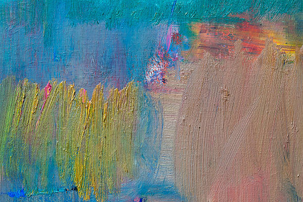 istock Abstract painted orange and green   art backgrounds. 181869276