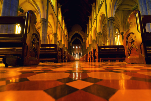 Interior of St.Patrick's cathedral in Melbourne