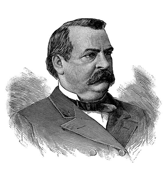 Stephen Grover Cleveland,22nd president of USA "Stephen Grover Cleveland (March 18, 1837 aa June 24, 1908) was the 22nd and 24th President of the United States.Engraved and published in the Story a Great Nation by John Gilmary Shea and edited in Newyork by Gay Brothers & Company in 1884.Digital restoration by Pictore.Presidents of united states of America:" grover cleveland stock illustrations