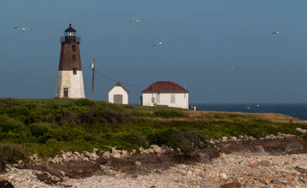 istock A Majestic Beacon Guiding Ships Through the Night with seaguls flying around 1818698089