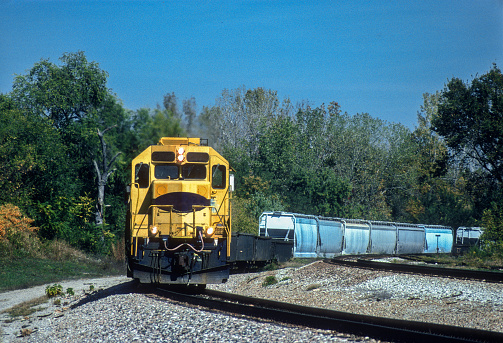 Trains - Local Freight Valley Park - 1999. Scanned from Kodachrome 64 slide.
