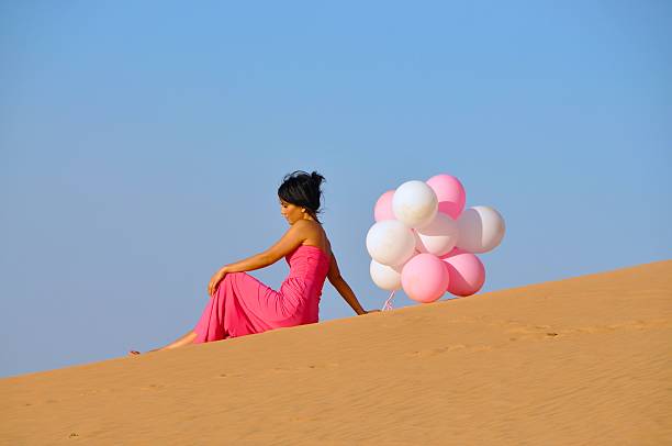 Queen of the Desert Abu Dhabi stock photo