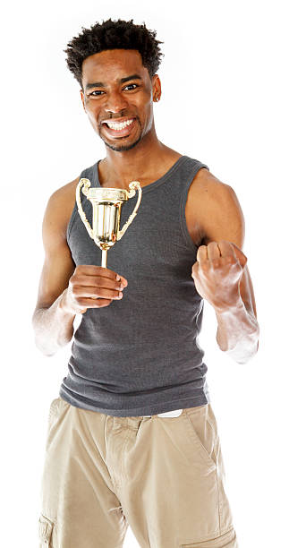 istock Afro-American man shot in studio 181870211