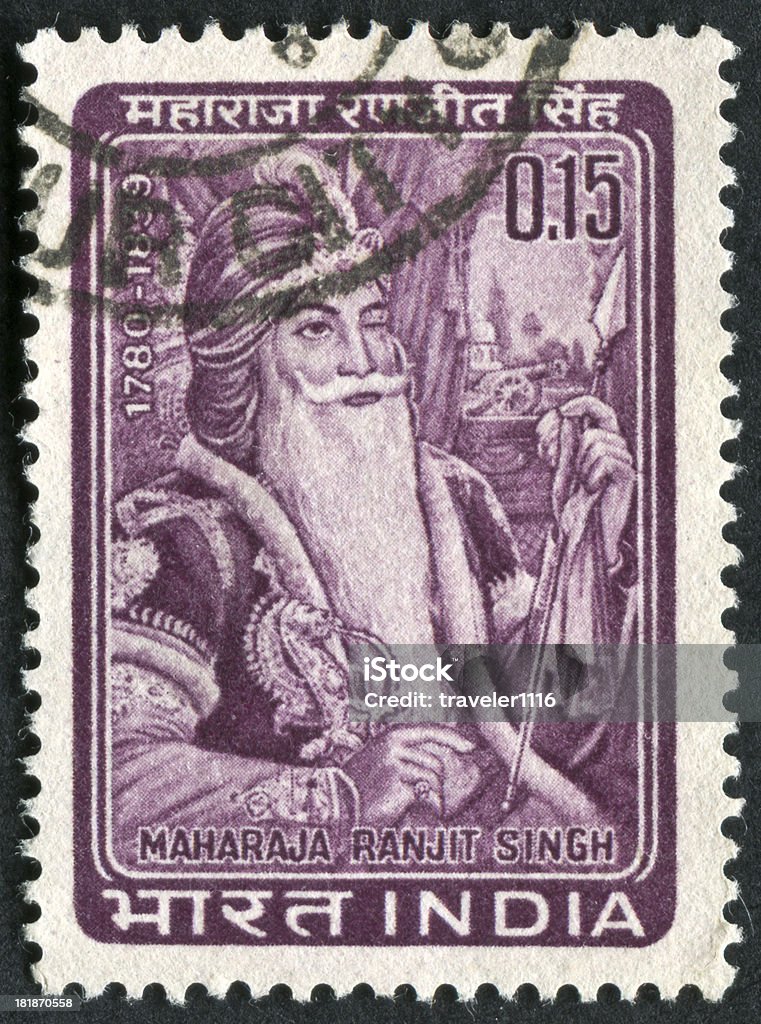 Maharajá Ranjit Singh de la firma - Foto de stock de Maharajá libre de derechos