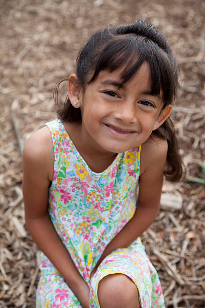 istock Cute 6 year old girl outside 181870715