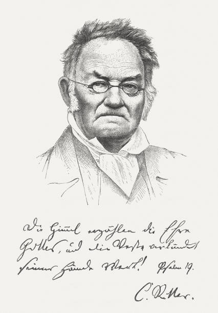 istock Carl Ritter (1779-1859), German geographer, wood engraving, published in 1882 181871171