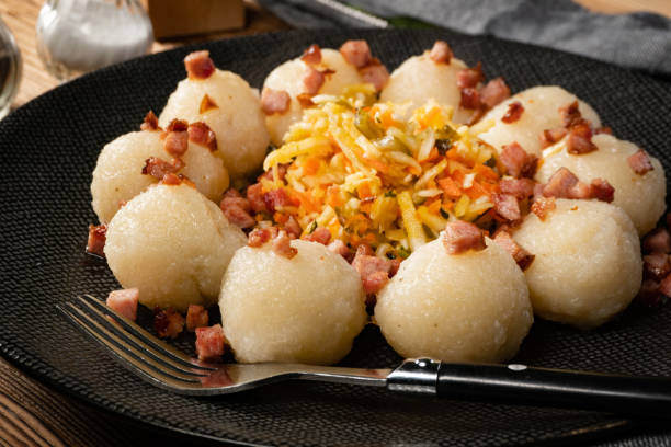 istock Meat stuffed potato dumplings. 1818719115