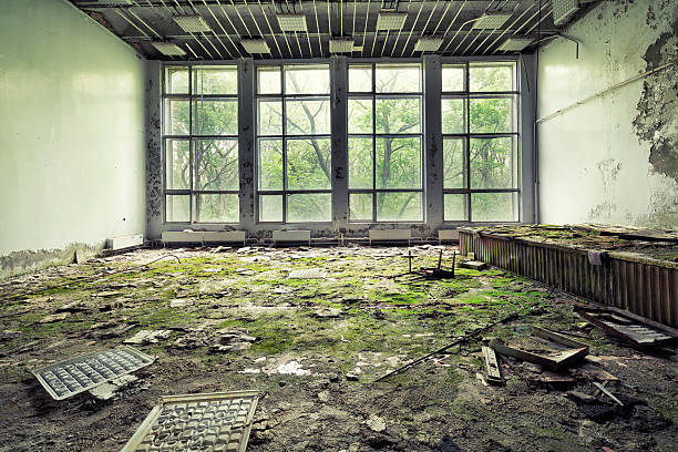 istock Windows of an Abandoned Auditorium 181872134