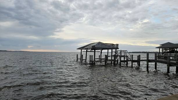 istock St. Johns River with pier and cloudy sky 1818723981