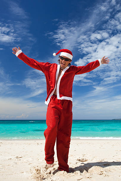 istock Happy Chistmas on the beach 181872444