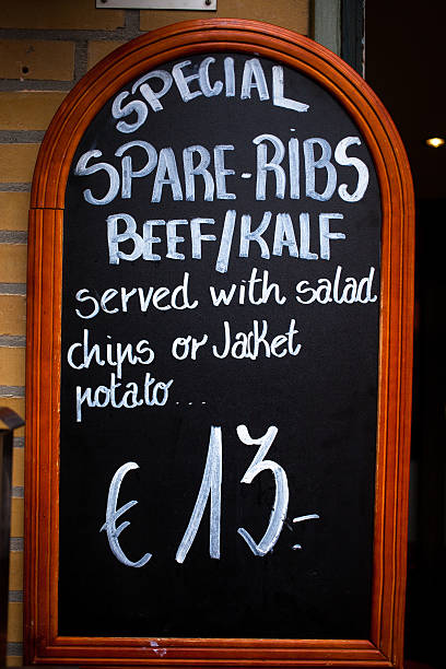 istock Resturant Special Sign in Czech Republic 181873579