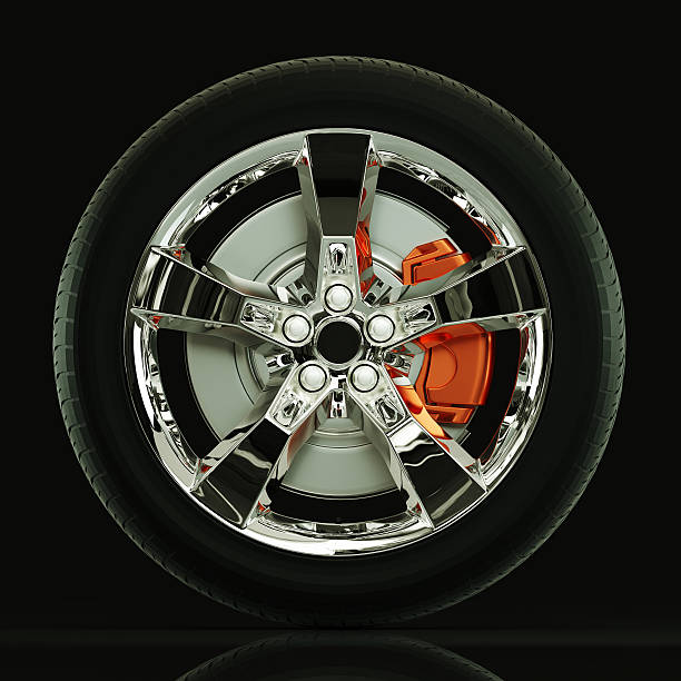 istock Car wheel and brake rendering high quality. 181873664