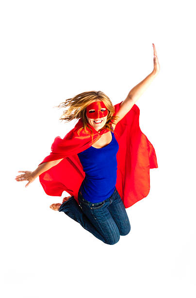 istock Female Super Hero Jumping 181873906