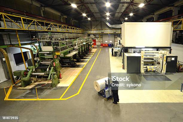 Big Printing Plant Stock Photo - Download Image Now - Printing Press, Printing Plant, Wide