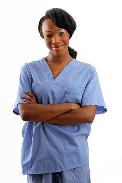 istock African American nurse smiles with confidence 181874152