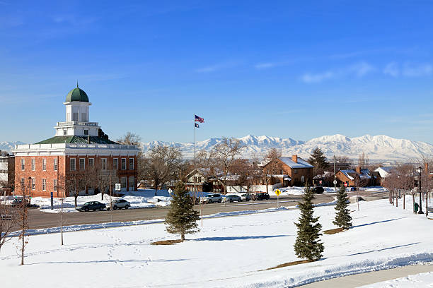 istock Salt lake city in Winter 181874474