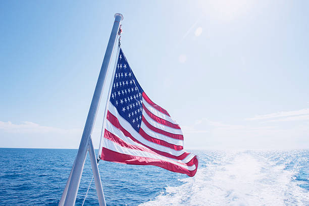 istock American Flag Over the Florida Straits 181874610