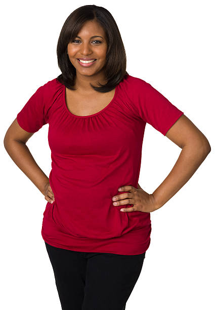 istock Happy Young Woman Posing With Hands On Hips 181875409