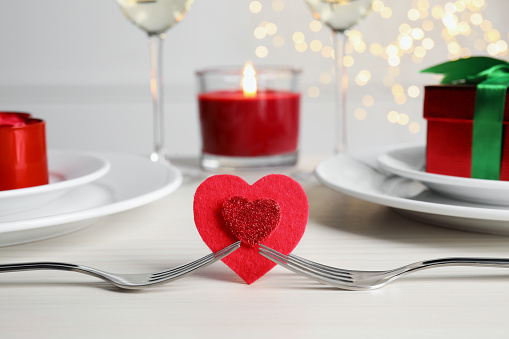 Valentine's Day Dining Table for Two