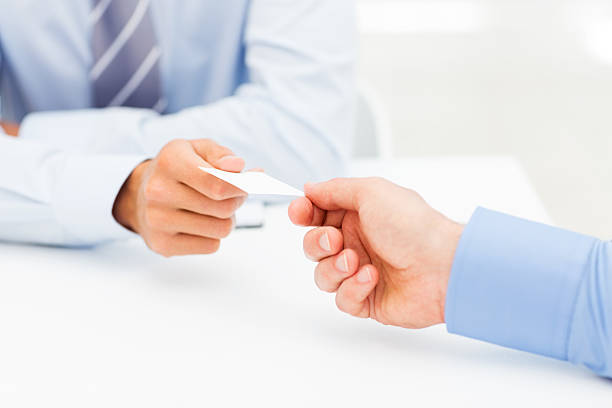 istock Businessmen Exchanging Business Card 181875736