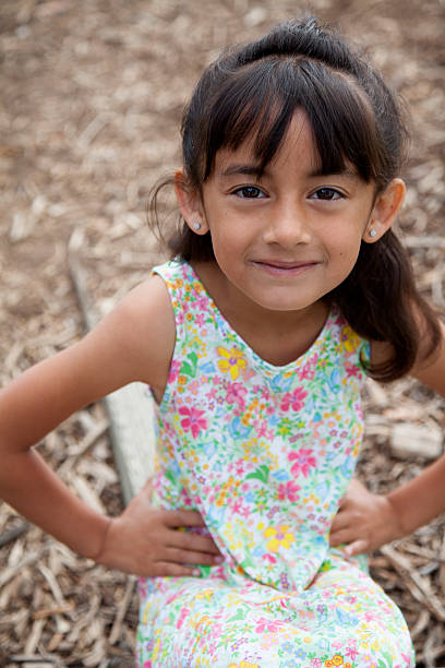 istock Cute 6 year old girl outside 181876566