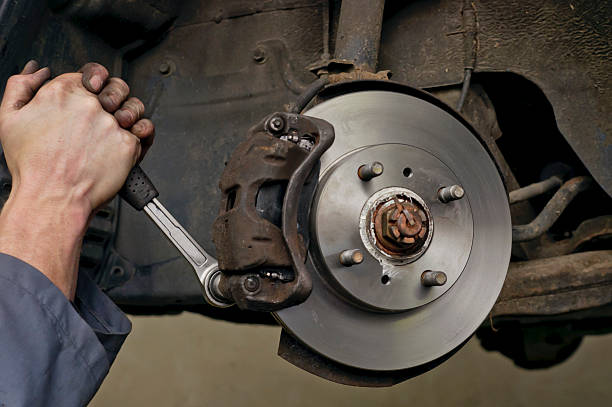 istock New brake disks and pads 181876778