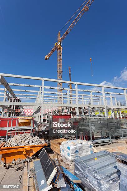 Baustelle Stockfoto und mehr Bilder von Arbeitsstätten - Arbeitsstätten, Architektur, Außenaufnahme von Gebäuden