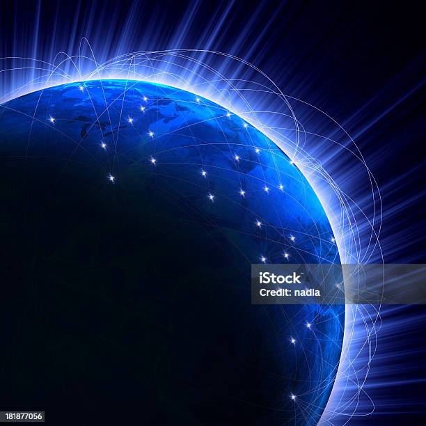 Globalna Komunikacja - zdjęcia stockowe i więcej obrazów Abstrakcja - Abstrakcja, Astronomia, Biały