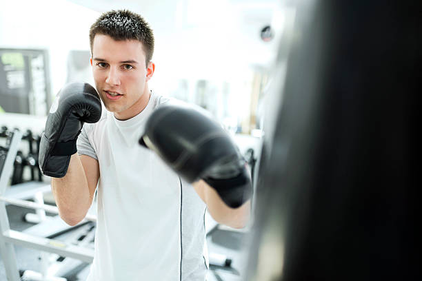 istock Boxer exercising in a gym 181877506