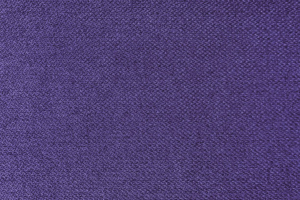 textile backgtound, purple coarse fabric texture, jacquard woven upholstery - burlap canvas home decorating color image imagens e fotografias de stock