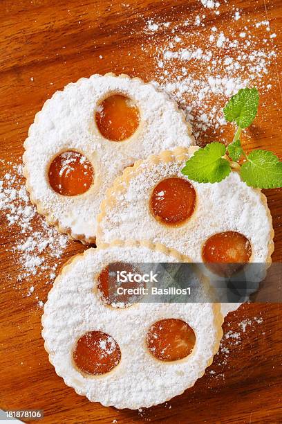 Photo libre de droit de Linzer Les Cookies banque d'images et plus d'images libres de droit de Aliment - Aliment, Biscuit, Blanc