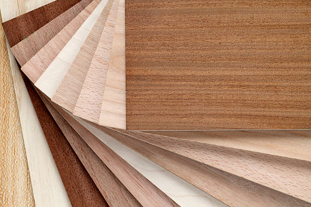 Flooring laminate samples Close up of sample pack of wooden flooring laminate wood laminate flooring photos stock pictures, royalty-free photos & images