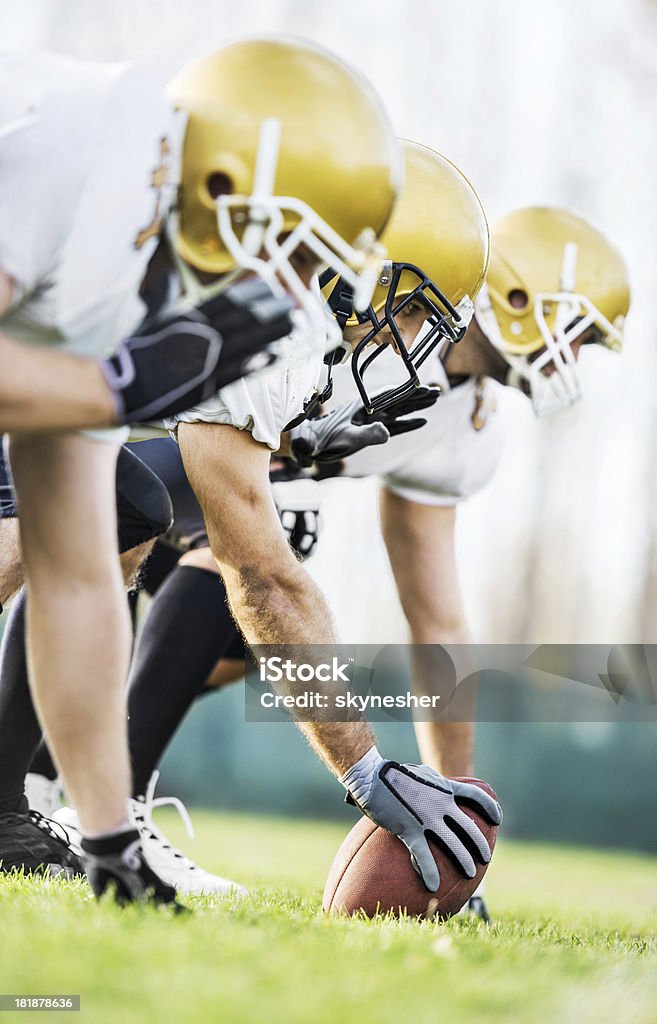 American football player-Futter. - Lizenzfrei Amerikanischer College-Football Stock-Foto